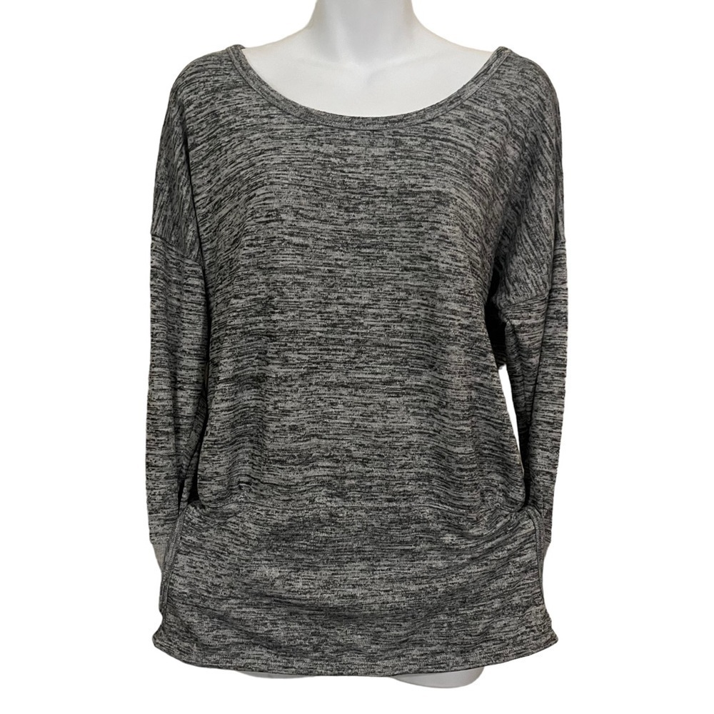 Athleta Pullover 3/4 sleeve banded waist sweatshirt size M